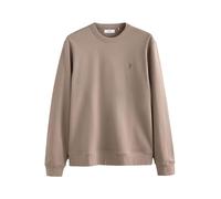 NEXT Herren Standard Leichtes Sweatshirt mit Rundhalsausschnitt 100% Baumwolle Neutral L