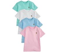 NEXT Jungen 4er-Pack Kurzarm-T-Shirts mit Hirsch-Stickerei Pastels 152