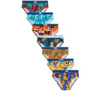 NEXT Jungen Baumwollslips, 7er-Pack Bright Animals Numeric_122-numeric_128
