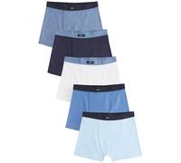 NEXT Jungen Boxershorts mit weichem Taillenbund, 5er-Pack Blau 170-176