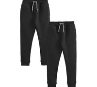 NEXT Jungen Jogginghose, 2er Pack-Skinny-Fit Schwarz Numeric_170