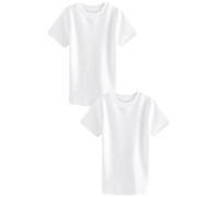 NEXT Jungen Kurzärmelige Thermo-T-Shirts im 2er-Pack Weiß 110-116