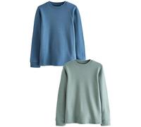 NEXT Jungen Langärmelige Thermo-Oberteile im 2er-Pack Blue/Teal 98-104
