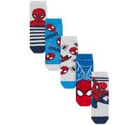 NEXT Jungen lizenzierte Socken mit Motiv und hohem Baumwollanteil, 5er-Pack Spiderman 37-40