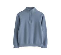 NEXT Jungen Pullover mit 1/4-Reißverschluss Blau Numeric_116