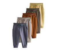 NEXT Jungen Regular Fit Jogginghose, 5er-Pack Khaki Green/Blue/Red Numeric_86-Numeric_92
