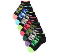 NEXT Jungen Sneaker-Socken, 7er-Pack Black Bright Camo 31-36