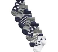 NEXT Jungen Sneaker-Socken mit hohem Baumwollanteil, 7er-Pack