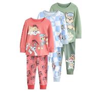 NEXT Jungen Snuggle Schlafanzüge, 3er-Pack Green/Blue/Red Paw Patrol Numeric_92-Numeric_98