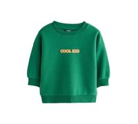 NEXT Jungen Standard Gemustertes Sweatshirt aus 100% Baumwolle Green/Orange 116-122