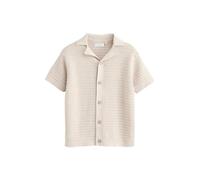 NEXT Jungen Standard Kurzarm-Poloshirt mit Reverskragen 100% Baumwolle Stein 98-104