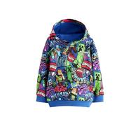 NEXT Jungen Standard Lizenziertes Kapuzensweatshirt Minecraft Kobaltblau 98