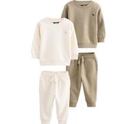 NEXT Jungen Sweatshirt und Jogginghose, 2er-Pack Off White/Cement 92-98
