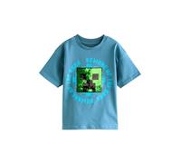 NEXT Jungen T-Shirt von Minecraft mit Pailletten Marineblau 134
