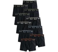 NEXT Jungen Unterhosen im 10er-Pack Black with Grafitti NEXT Waistband 146-152