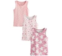 NEXT Mädchen 3er-Pack Stampy Trägertops Rosa 92-98