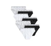 NEXT Mädchen Bikinislips im 7er-Pack Schwarz/Weiß/Grau 158-164