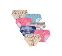 NEXT Mädchen Geblümte Slips, 7er-Pack Stripe Unicorn 122-128
