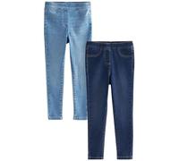 NEXT Mädchen Jeggings, 2er-Pack Blau Numeric_116
