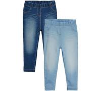 NEXT Mädchen Jeggings mit Gummibund im 2er-Pack 62-122