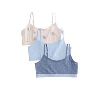 NEXT Mädchen Kurz-Tops, 3er-Pack Blau 110-116