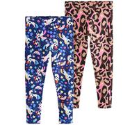 NEXT Mädchen Leggings, 2er-Pack Animal and Unicorn 134