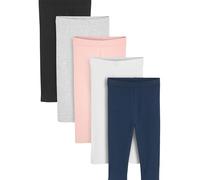 NEXT Mädchen Leggings, 5er-Pack Mehrfach 104-110