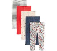 NEXT Mädchen Standard 5 x gerippte Leggings Marineblau 110-116