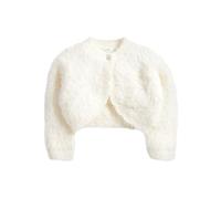 NEXT Mädchen Standard Flauschige Strickjacke mit Glitzer