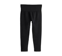 NEXT Mädchen Standard Gerippte Hochbund-Leggings Schwarz Numeric_158