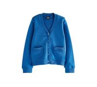 NEXT Mädchen Standard Jersey-Strickjacke mit gerüschten Taschen Blau Numeric_122