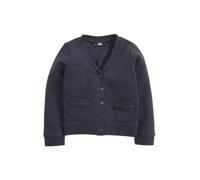NEXT Mädchen Standard Jersey-Strickjacke mit gerüschten Taschen Marineblau Numeric_110