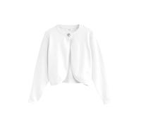 NEXT Mädchen Standard Kurze Strickjacke für besondere Anlässe Weiß 158-164