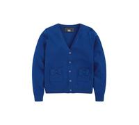 NEXT Mädchen Standard Strickjacke mit schleifenverzierten Taschen Blau 98