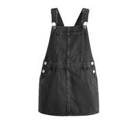 NEXT Mädchen Standard Trägerkleid aus Denim Schwarz Numeric_140