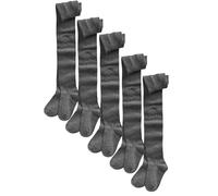 NEXT Mädchen Strumpfhosen Für Die Schule Fünferpack (3 Bis 16 Jahre) Grau 11-12 Jahre