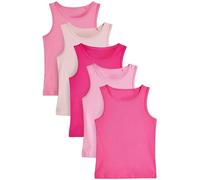 NEXT Mädchen Unterhemden im 5er-Pack Bright Pink 110-116
