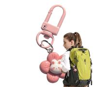 Nexusectar Hase Schlüsselanhänger Klein,Kaninchen Schlüsselanhänger Damen - Anhänger Tier - mit -Karotten-Rucksack-Anhänger, niedlicher