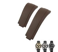 NEYENS 20 mm FKM Fluorkautschuk-Uhrenarmband für Rolex Daytona Submariner GMT Yacht-Master Oysterflex schwarz grün rot weiches Armband, 20 mm