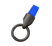 NFAHBAQA Auto Schlüsselanhänger für VW Tiguan (5N) 1.Gen, Leder Multifunktionaler Schlüsselanhänger, Schnalle aus Zinklegierung, mit Ringen Schlüssel,Matte/Blue