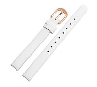 NFJNFCF 10 mm hochwertiges Echtleder-Armband, kompatibel mit Uhrenarmband K43231/K43232 K43235 K4323130 K4323209, Patent-Arc-Damenarmband(White- rose gold)