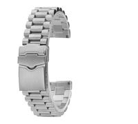 NFJNFCF 20 MM 22 MM Hochwertiges Herren-Uhrenarmband aus Edelstahl, kompatibel mit TAG Heuer F1-Uhrenarmbändern, silbernes Armband mit Faltschließe(Silver strap,20mm-width)