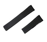 NFJNFCF 22 mm 24 mm Uhrenarmband kompatibel mit TAG HEUER GRAND CARRERA AQUARACER, weiches Silikonarmband, Herren-Uhrenarmband, Gummi-Uhrenarmbandkette(Black no buckle,22mm)