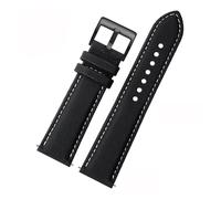 NFJNFCF Armband aus Faser-Nylon-Leder, kompatibel mit Mido Helmsman Citizen, kompatibel mit Seiko Nr. 5 Uhrenarmband, Schnellverschluss-Armband, 20 mm, 22 mm, 23 mm(White-black,20mm)