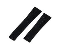 NFJNFCF Atmungsaktive, matte, exquisite Uhrenarmbänder aus echtem Rindsleder, kompatibel mit dem eleganten Gentleman-Uhrenarmband der Tag Heuer-Serie in den Größen 20, 22 und 24 mm(Black-No,24mm)