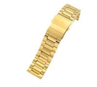 NFJNFCF Bequemes, freundliches Edelstahlarmband, kompatibel mit Diesel mit großem Zifferblatt Dz7321 Dz7272 Dz4305 Dz7314. Schweißfestes Armband, 22 24 26 mm(3-Beads-Golden,28mm)