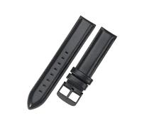NFJNFCF Echtleder-Uhrenarmband, kompatibel mit DW Daniel Wellington Damen-Uhrenarmband 13 mm, 14 mm, 16 mm, 17 mm, 18 mm, 19 mm, 20 mm Herren-Uhrenarmbändern(Black-Black-K4,22mm)