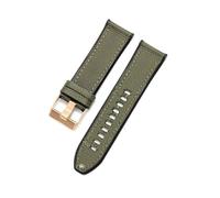 NFJNFCF Fortschrittliches ergonomisches Armband, kompatibel mit Diesel Officer 26 mm Uhrenarmband, Silikonbasis, Nylonoberfläche, verbessertes Handgelenk, bequem(Army Green-RS-K3)