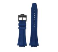NFJNFCF GA-2100 Uhrenarmband, kompatibel mit Casio GBM-2100/GM-2100/GA-B2100-Serie, Schnellverschluss, hervorstehendes Gummi-Uhrenarmband, 16 mm(Blue black -pin)
