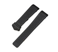 NFJNFCF Gummi-Armband kompatibel mit TAG HEUER GRAND CARRERA Armbandband Weiches Silikonarmband(Black-black,22mm)